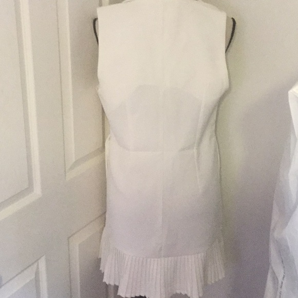 OFF WHITE DETAILED BUTTONED VEST DRESS - Picture 6 of 9